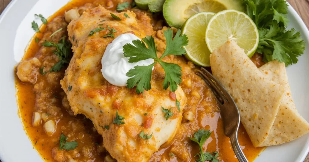 Easy White Chicken Enchiladas